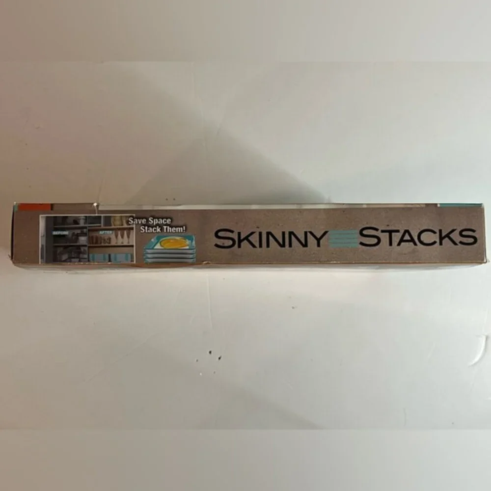 Skinny Stacks Food Storage Trays, Set of 2 - BPA-Free, Space-Saving Design - Picture 3 of 16